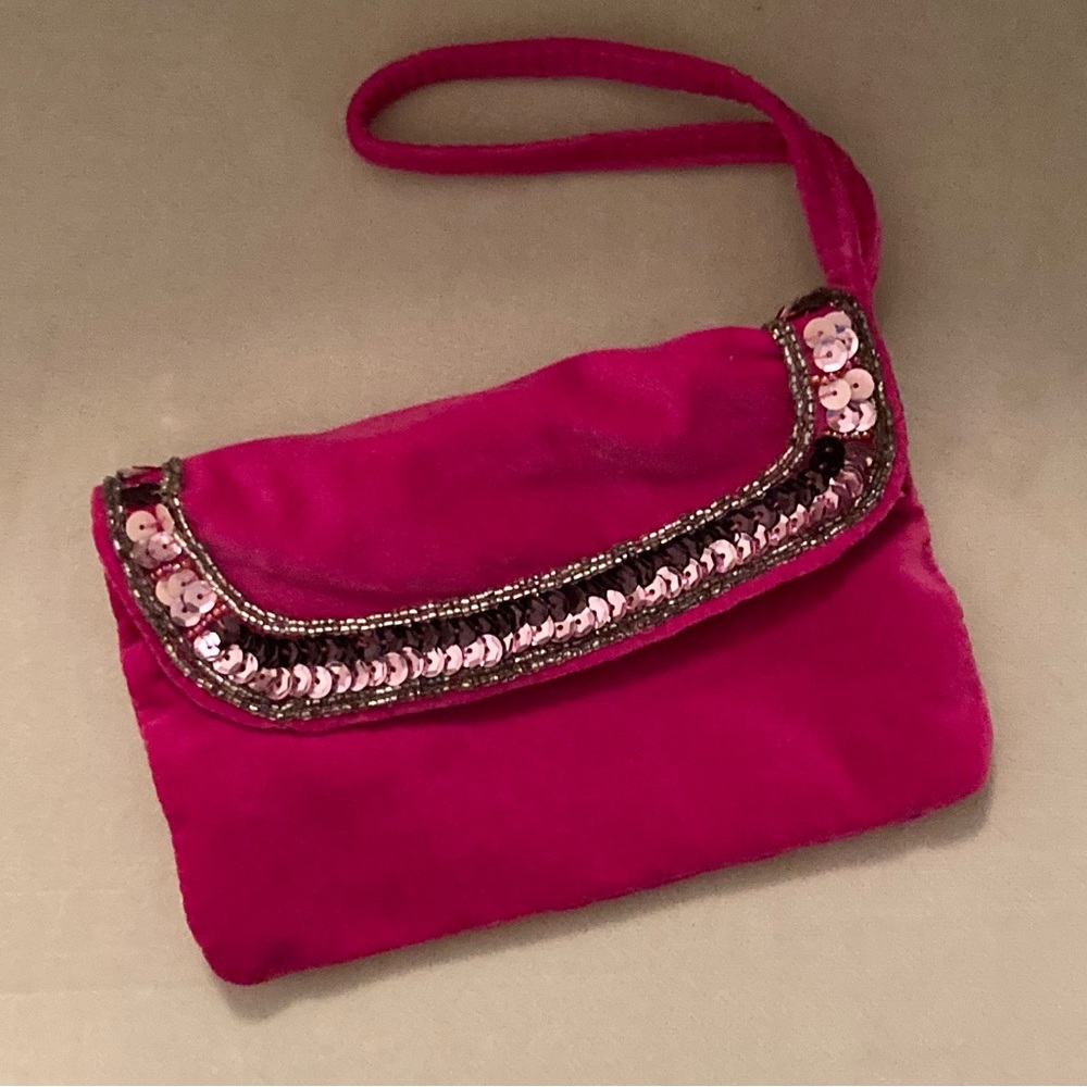Old Navy Wristlet with Sequin & Bead Detailing